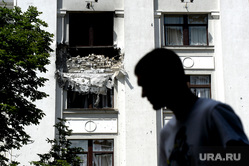 Здание ОДА. Луганск. Украина , разрушение, последствия сражения