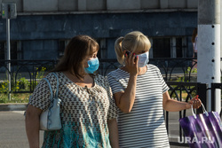 Клипарт. Магнитогорск, город, защитные маски, масочный режим, женщины в масках