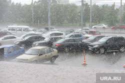 Паводок. Челябинская область, парковка, стоянка, потоп, наводнение, ливень, дождь