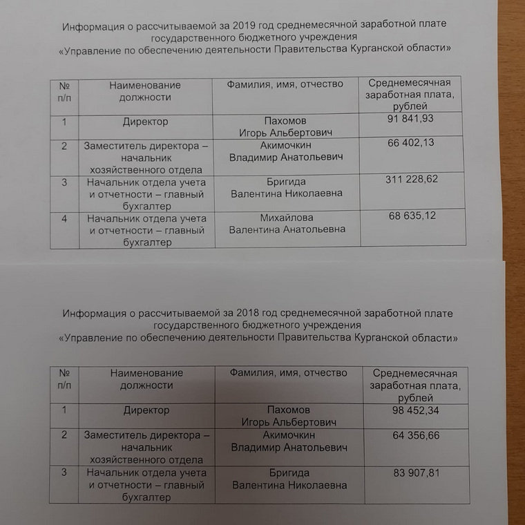 Опубликованы доходы сотрудников ГБУ, подведомственных курганскому правительству