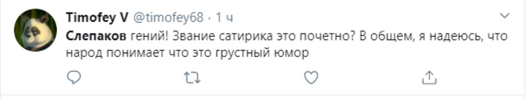 Кто-то видит в песне Слепакова сатиру…