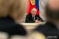 Встреча Владимира Путина с рабочей группой по внесению поправок в Конституцию РФ. Москва, путин владимир