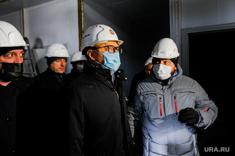 Поездка Алексея Текслера на строительство инфекционной больницы. Челябинск