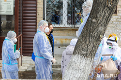 Последствия взрыва кислородной станции в госпитале на базе ГКБ№2. Челябинск, врачи, медики, доктор, противочумной костюм, защитные костюмы