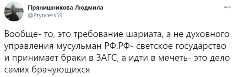 Пользователи отмечают также, что подобные запреты уже есть в шариате, но могут не исполняться в светском государстве