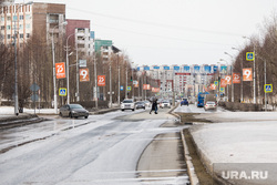 Город во время режима самоизоляции. Сургут, проспект ленина