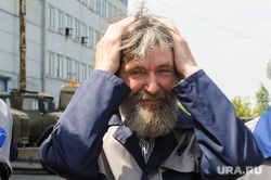 Федор Конюхов и Алексей Текслер на автозаводе Урал. Челябинская область, Миасс, портрет, конюхов федор