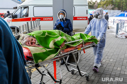 Последствия взрыва кислородной станции в госпитале на базе ГКБ№2. Челябинск, эвакуация больных, врач, медики, доктор, противочумной костюм, защитные костюмы, скорая помошь