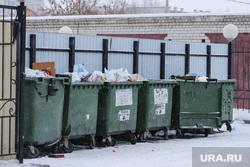 Виды города. Курган, мусор, контейнер, мусор в городе, помойка
