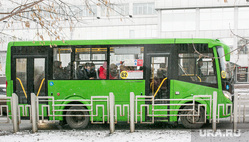 Снежный город. Тюмень, автобус, автотранспорт