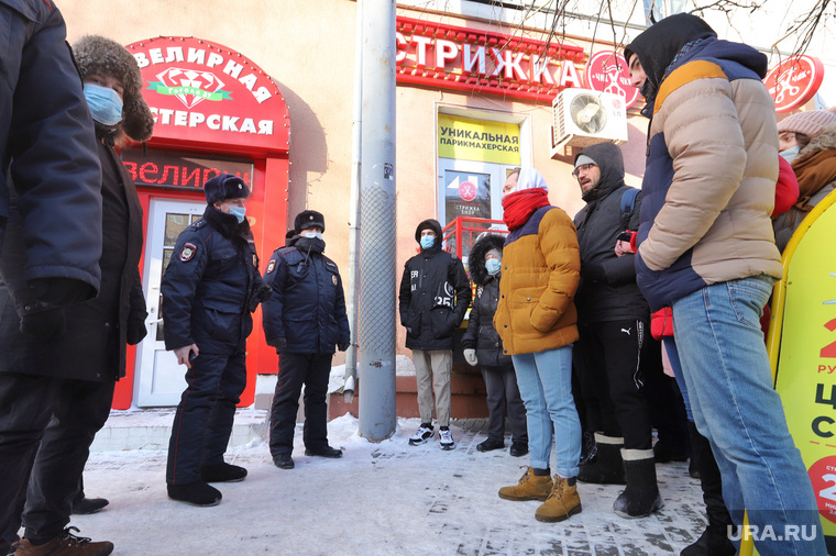 Несанкционированный митинг в поддержку Алексея Навального. Курган