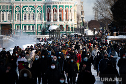 Несанкционированная акция в поддержку Алексея Навального. Екатеринбург , митинг, шествие, екатеринбург , за навального