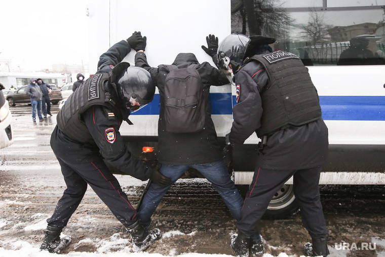Несанкционированная акция в поддержку Алексея Навального. Москва