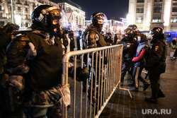 Несогласованная акция протеста после объявления приговора оппозиционеру-блогеру. Москва, полиция, росгвардия, протест, омон, несогласованная акция