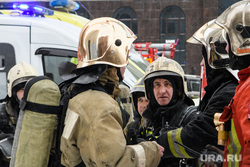 Пожар в офисном здании на Белинского. Екатеринбург