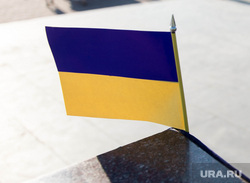 Пикет болотников за свободу узников и свободу Украины. Екатеринбург, флаг украины
