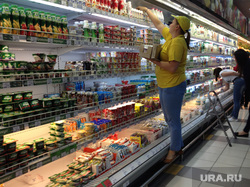 Продукты. Санкции. Алое поле. Проспект. Никитинские ряды. Челябинск., продуктовый магазин, молоко, йогурт