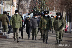 Несанкционированная акция в поддержку оппозиционера. Курган, казаки