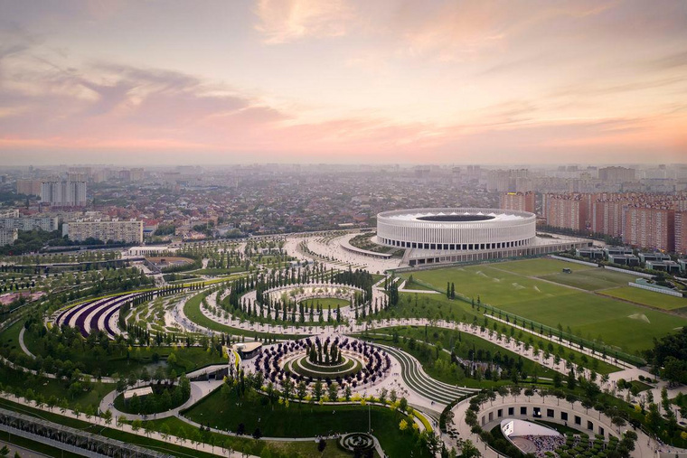 Архитекторы GMP ранее уже работали в России: создали стадион и парк в Краснодаре