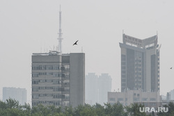 Виды Екатеринбурга, смог, бц антей