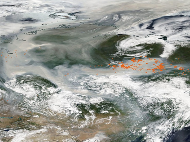 Дым от пожаров достиг Северного полюса