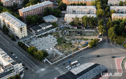 Виды с квадрокоптера. Екатеринбург, площадь первой пятилетки, граффити, покрас лампас
