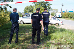 Оцепление на месте обнаружения Насти Муравьевой. Тюмень, старое фото, полиция, полицейское оцепление, поисковые работы