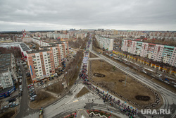 Первомайская демонстрация на проспекте Ленина. Сургут, демонстрация, 1 мая, город сургут