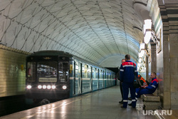 Станция "Спортивная" Московского метрополитена. Москва, метро