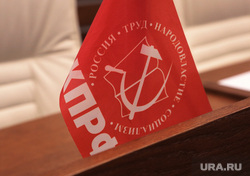 Пленарное заседание Законодательного собрания Пермского края, флаг кпрф, флаги партий