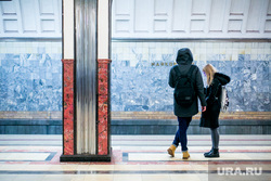 Станция «Маяковская» Московского метрополитена. Москва, метро, московский метрополитен, маяковская, вестибюль станции, орлец, родонит