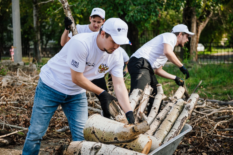 Волонтеры провели санитарную обрезку деревьев
