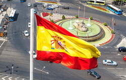 Клипарт depositphotos.com, испания, флаг испании, мадрид, фонтан сибелес