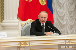 Встреча Владимира Путина с рабочей группой по внесению поправок в Конституцию РФ. Москва, путин владимир