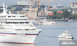 Виды Стокгольма. Швеция, круизный лайнер европа, europa