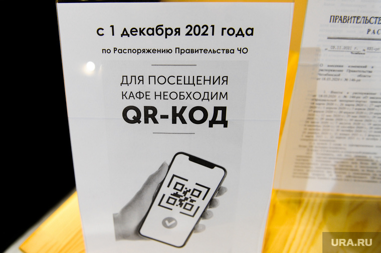 Проверка QR-кодов в кафе. Челябинск