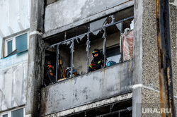 Последствия взрыва кислородной станции в госпитале на базе ГКБ№2. Челябинск, мчс, пожар, балкон, огонь, выбитые окна, стекла, жилой дом после взрыва