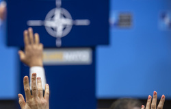 Клипарт. Сток Официальный сайт «НАТО». Екатеринбург, нато, поднятые руки