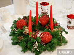 Новогоднее оформление стола. Екатеринбург, сервировка, декор, оформление стола, рождество, новый год