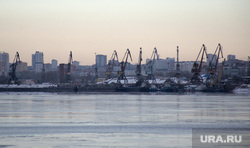 Виды города. Пермь, река, порт, порт пермь
