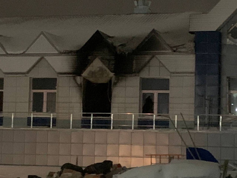 Ночью загорелся вокзал на станции Коротчаево