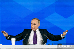 Семнадцатая ежегодная пресс-конференция президента РФ. Москва, портрет, путин владимир