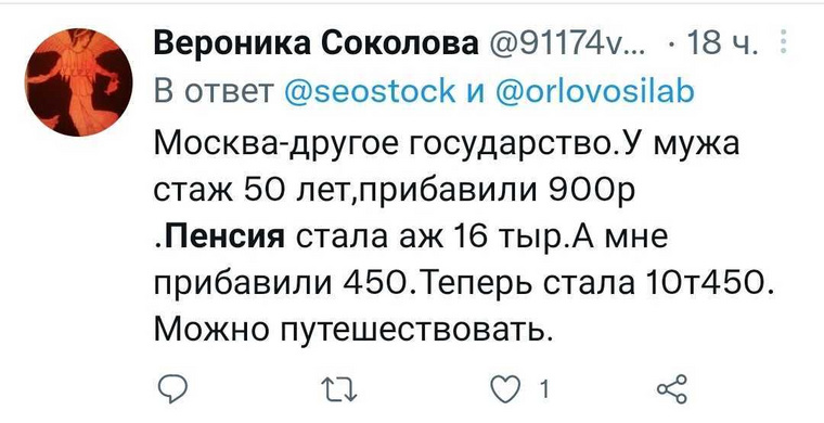 Кто-то сравнивает пенсии в Москве и регионах
