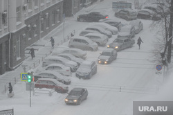 Снегопад. Челябинск, зима, машины в снегу, снегопад, парковка, буран, метель, климат, погода