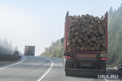 Виды Свердловской области, лесовоз, перевозка деревьев, перевозка леса