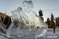 Ледовый городок. Челябинск, ледовый городок, ледовые скульптуры, скульптура изо льда