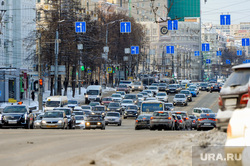 Город после снегопада. Челябинск, пробка, затор, автомобиль, город в снегу, дорога, автотранспорт