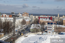 Город после снегопада. Пермь, снег в городе, зимняя пермь, стадион динамо, вид города с высоты