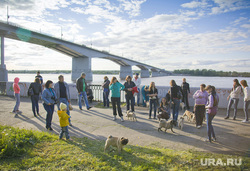 Пермь. Городские пейзажи, мост, люди, река кама