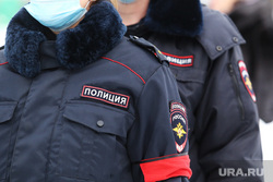Похороны погибшего полицейского Михалева Дениса в поселке Мишкино. Курган, полиция, дежурный патруль, красная  повязка